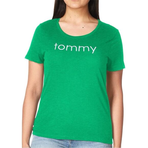 Tommy Hilfiger Bright Green Short Sleeve Tee L - Picture 1 of 8